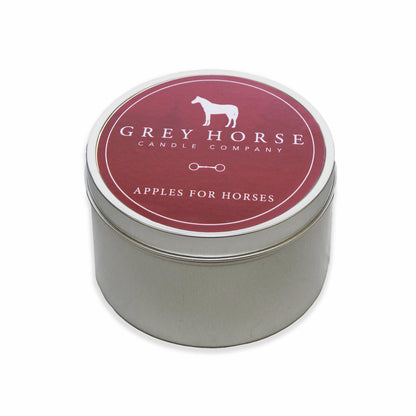 Grey Horse Candle Tin