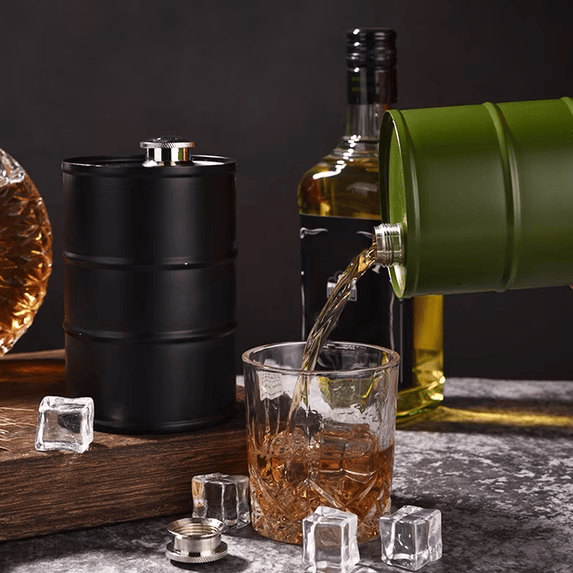 750ml Oil Drum Stainless Steel Flask