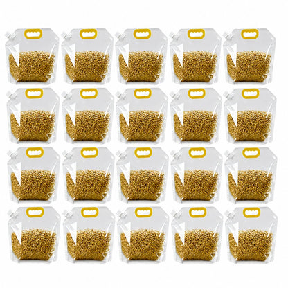 Reusable Airtight Food Storage Bags for Grains & Pantry Essentials (5-Pack)