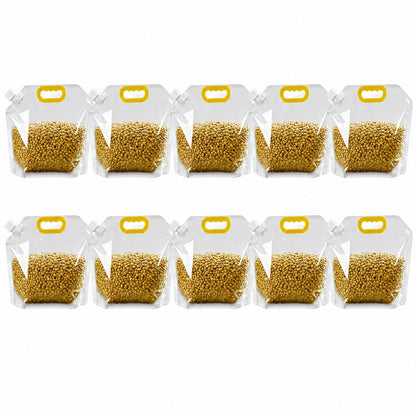 Reusable Airtight Food Storage Bags for Grains & Pantry Essentials (5-Pack)