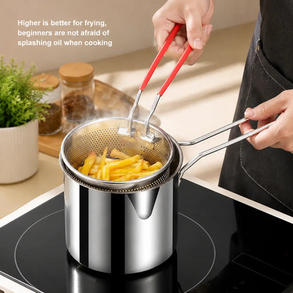 🍟 Mini Deep Fryer Basket Set – Crispy Snacks With Less Oil