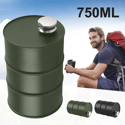 750ml Oil Drum Stainless Steel Flask