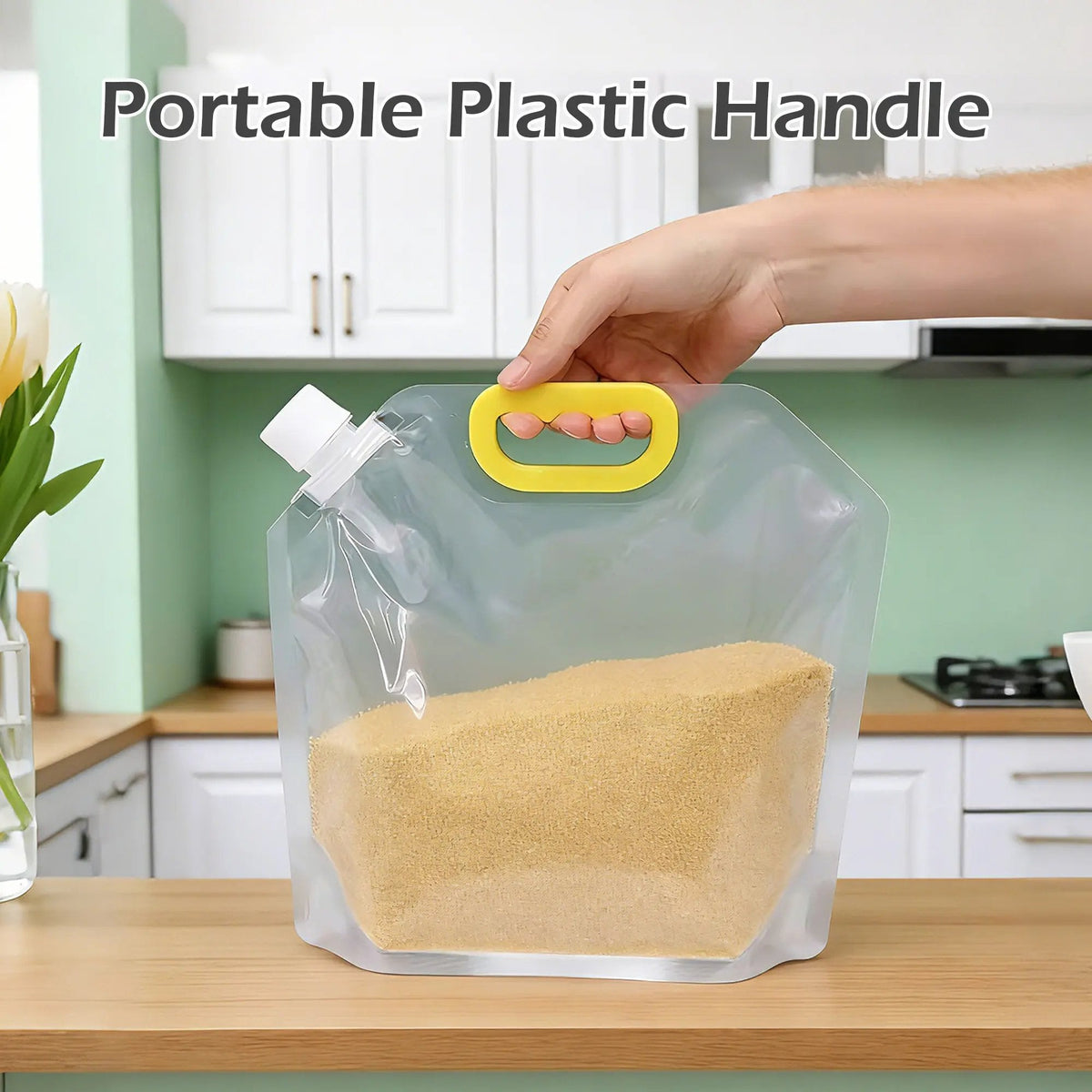 Reusable Airtight Food Storage Bags for Grains & Pantry Essentials (5-Pack)