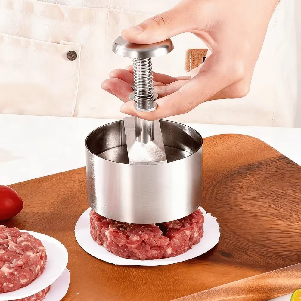 Adjustable Stainless Steel Burger Press – Perfect Patties Every Time
