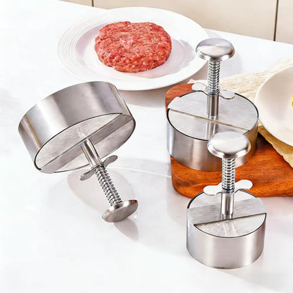 Adjustable Stainless Steel Burger Press – Perfect Patties Every Time