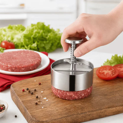Adjustable Stainless Steel Burger Press – Perfect Patties Every Time