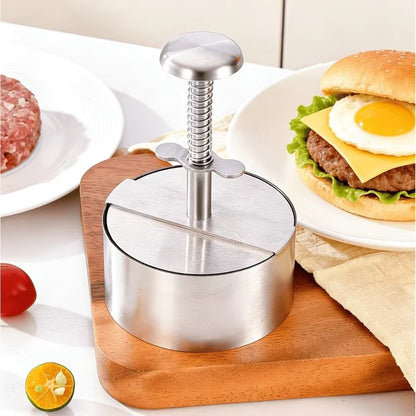 Adjustable Stainless Steel Burger Press – Perfect Patties Every Time