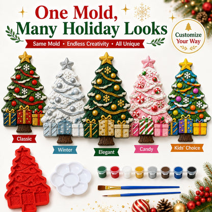 🏆 Limited-Time Promo: 50% OFF!🎖️ - 🎄 DIY Christmas Tree Mold & Paint Craft Kit