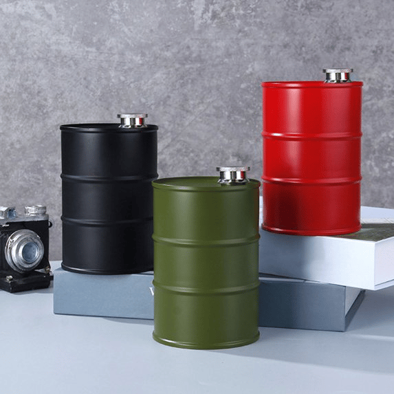 750ml Oil Drum Stainless Steel Flask