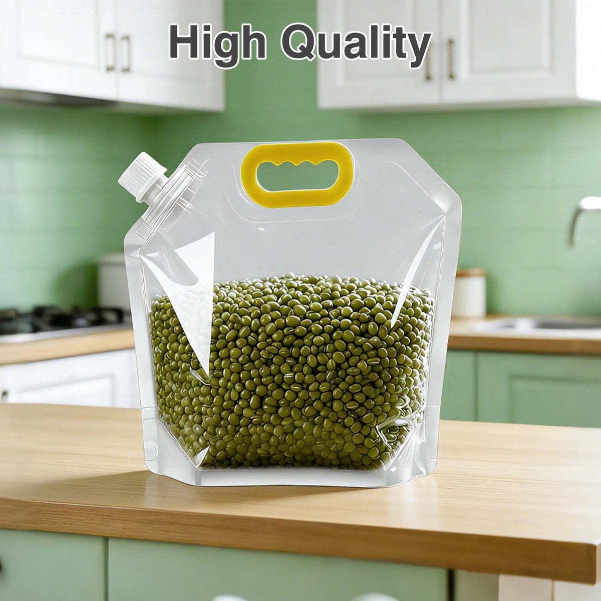Reusable Airtight Food Storage Bags for Grains & Pantry Essentials (5-Pack)